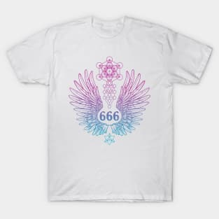 Angel Number 666 Sacred Geometry T-Shirt